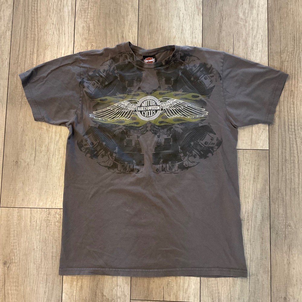 Harley Davidson St Paul‎ Graphic T Shirt Mens XL Motor Cycles Wings Engine